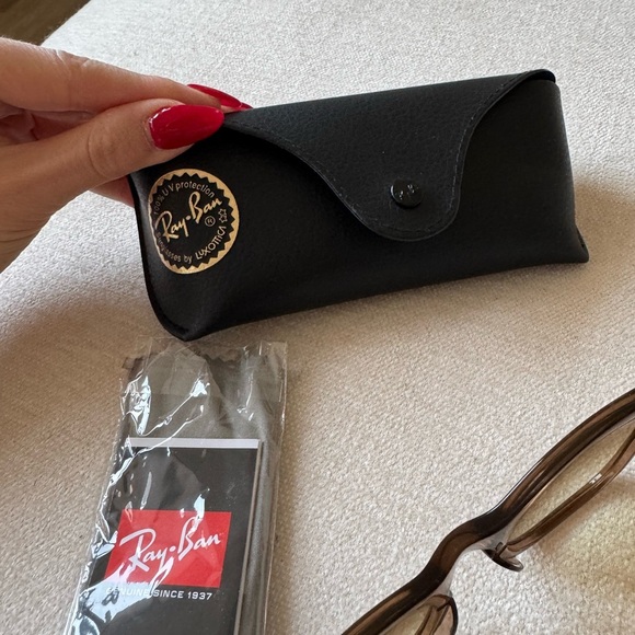 NWOT Ray-Ban RB0707SF Sunglasses Light Brown w/Case & Cloth - Picture 14 of 15